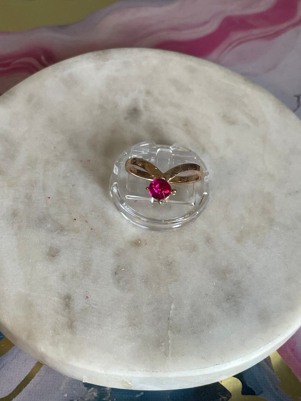 New fashion ring gold tone cz - 8